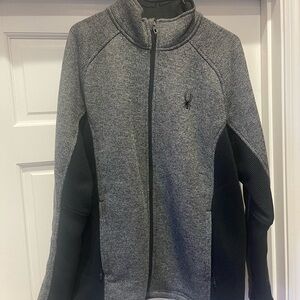 Spyder Gray and Black Full-Zip Jacket